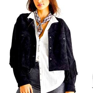 Twist and Shout Suede Jacket by Blank NYC